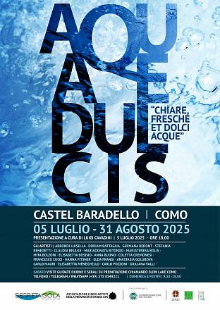 Cambio della guardia al castel baradello con aquae dulcis nuova serie - mostra d’arte contemporanea